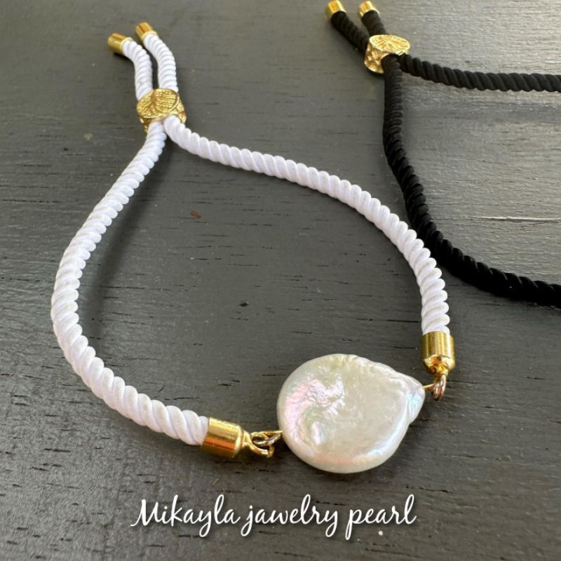 Gelang tali mutiara lombok|Gelang mutiara asli lombok|Gelang mutiara lombok bersertifikat|Gelang mut