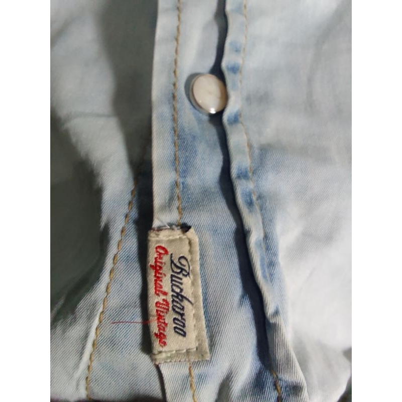 kemeja denim buckaroo