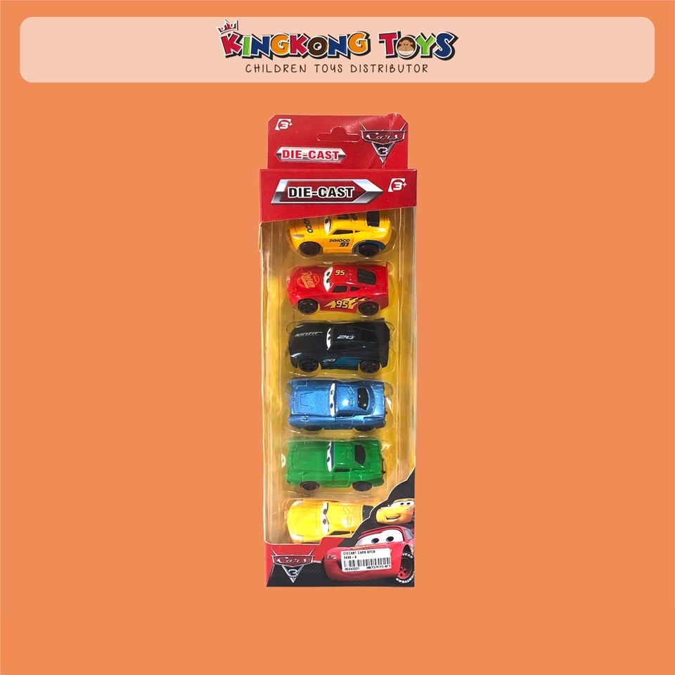 Mainan Diecast + Cars 6Pc / Mainan Mobil Diecast + Mobil Cars / Mainan Koleksi Anak / Mainan Edukati
