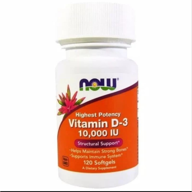 Now vitamin d3 vit d3 10000 iu 10000iu 120 / 240 sg