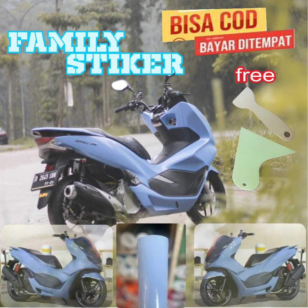 skotlet motor warna biru pastel,skotlet baby blue,skotlet biru pastel