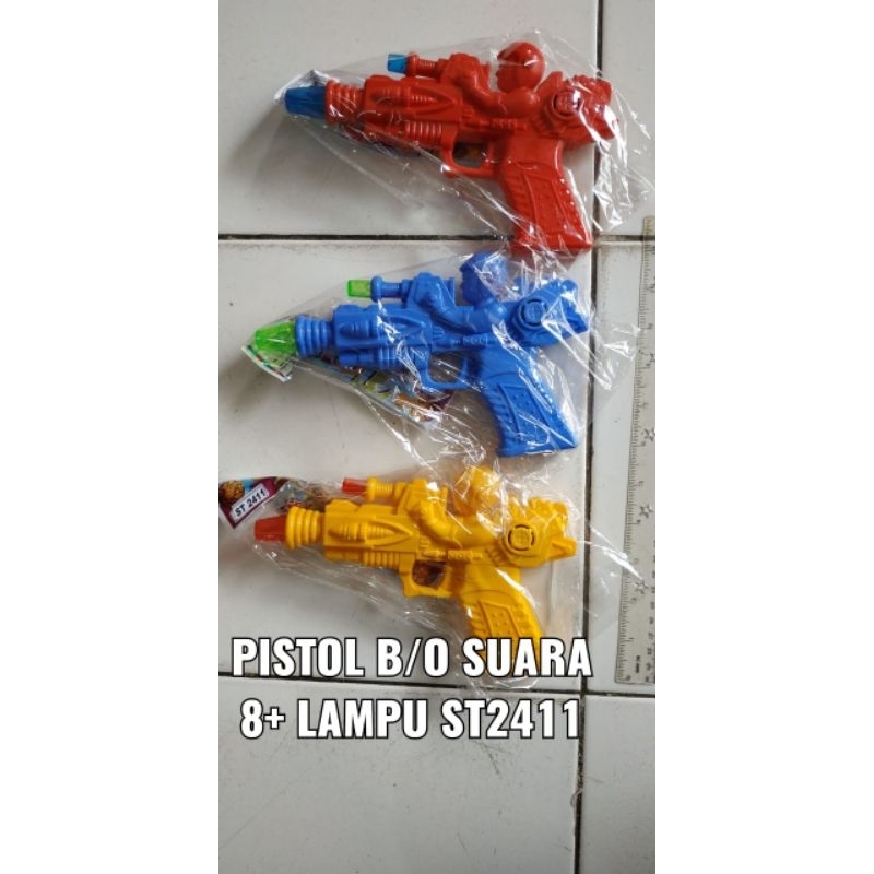 PISTOL LAMPU SUARA B/O ST 2411