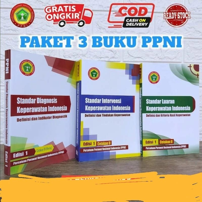 3 Paket 1 Set Buku Keperawatan SLKI keperawatan SIKI Keperawatan SDKI  Lengkap