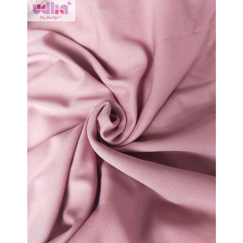 Udlia Bahan Kain Ity Crepe Dusty Pink