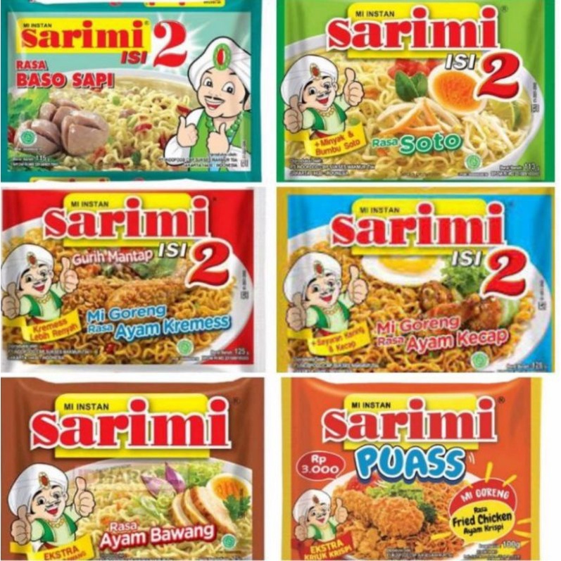 

INDOFOOD Sarimi Isi 2 Kuah / Goreng All Varian