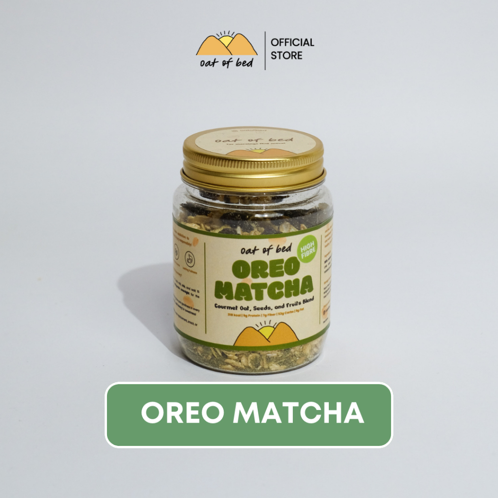 

Oat of Bed - Muesli Oreo Matcha Ready to Go | Sereal Sarapan Sehat