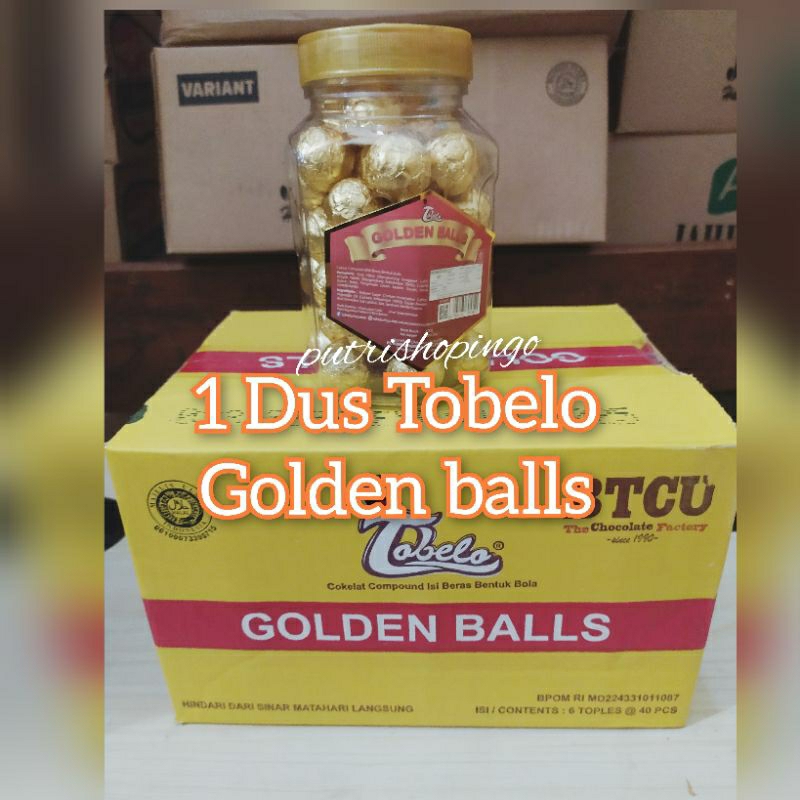 

1 DUS TOBELO GOLDEN BALLS (,6 Toples) Oleh oleh lebaran Cokelat bola sajian lebaran piknik dll