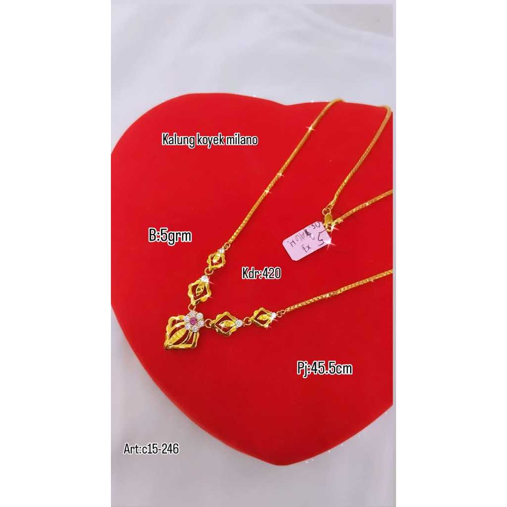 Kalung Emas Asli Motif Royal Kadar 420 5 Gram
