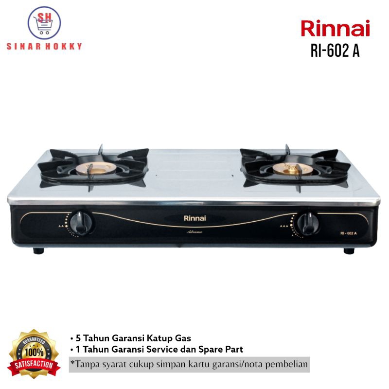 Rinnai Kompor 2 Tungku RI 602A