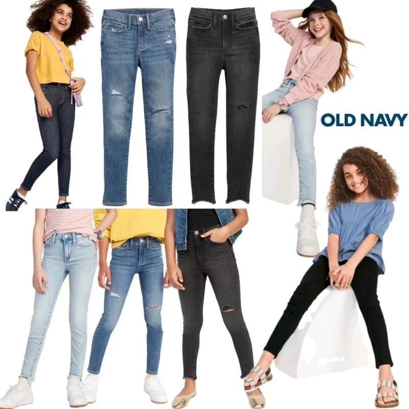 Celana Jeans ripped Anak Perempuan Old navy