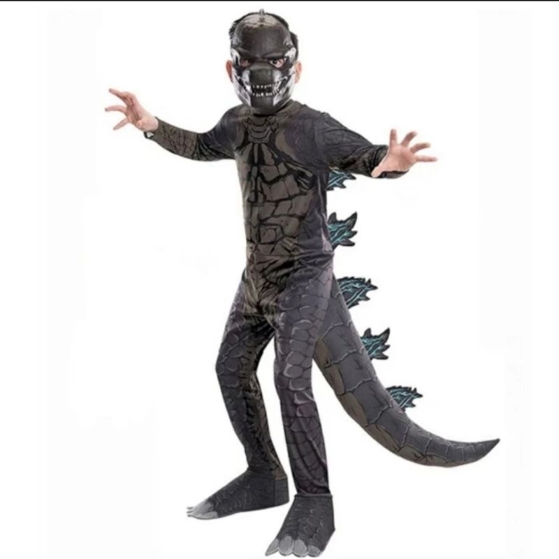 kostum dinosaurus anak reptile | godzilla monster costume halloween kids boy