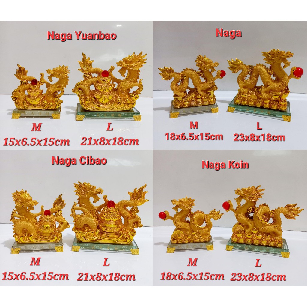 Patung Naga Imlek Small / Pajangan Sincia Shio Naga / CNY Decoration Souvenir Hampers / Patung Naga 