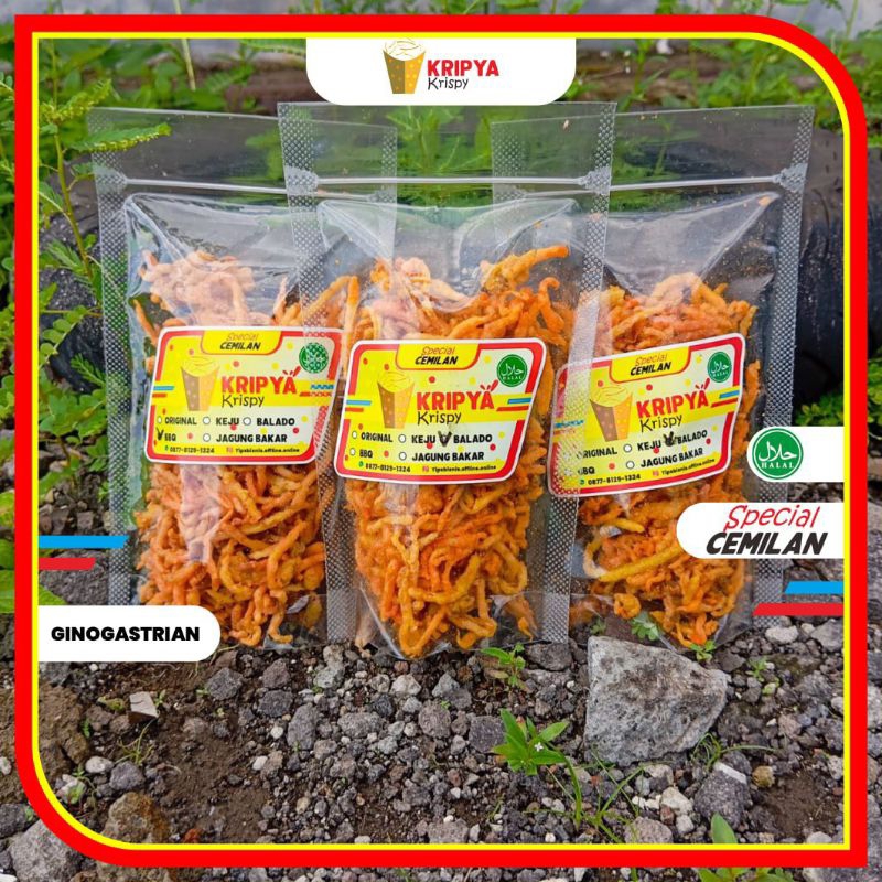 

Cemilan Crispy Kripya - Bikin Temen Ngemil - 75Gram - ORIGINALLL!!!