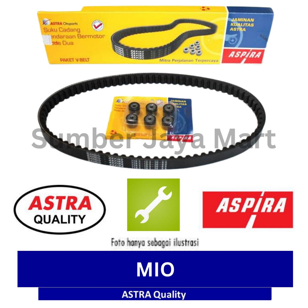 Paket V-Belt Van Belt Roller set MIO Yamaha MIO SOUL FINO NUOVO ASPIRA Original Murah