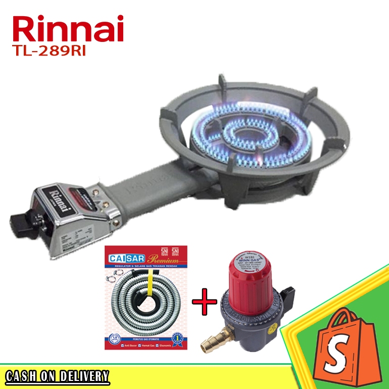 RINNAI KOMPOR MAWAR TL 289RI (1 TUNGKU) GARANSI RESMI/KOMPOR COR RINNAI API 1000/kompor cor rinnai