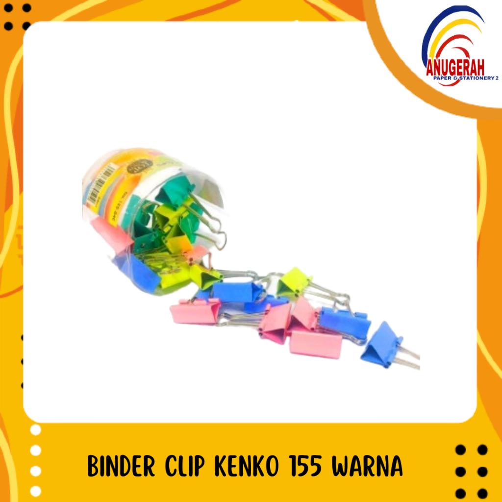 

BINDER CLIP KENKO 155 WARNA (PAK)