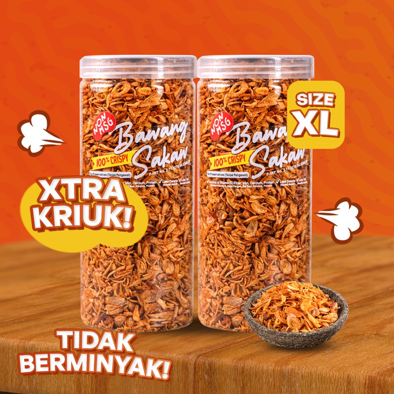 

Bawang Goreng Sakaw size XL @menuloco.id