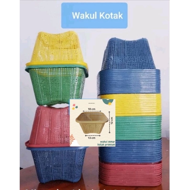 PROMO 100 PCS WAKUL PLASTIK CETING KOTAK SUPER TEBAL