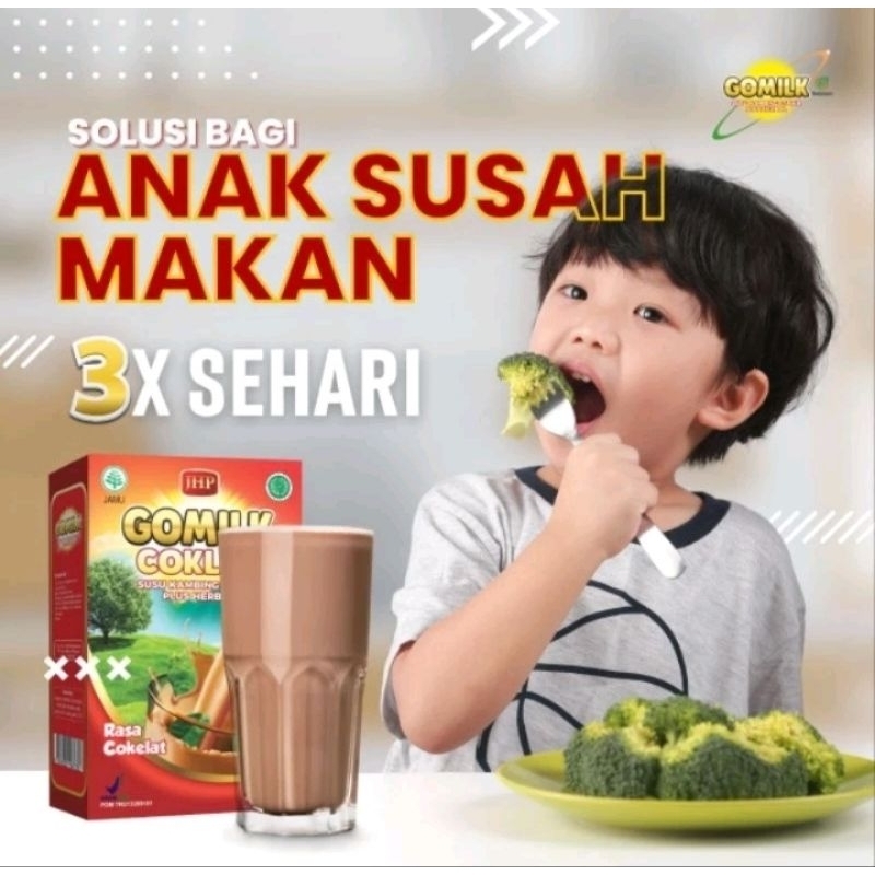 

Gomilk Susu Kambing Etawa Penambah Nafsu Makan Anak