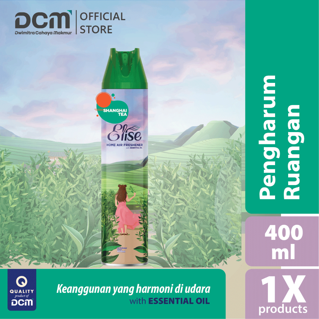 ELISE - Pengharum Ruangan Aerosol 400ml -  Home Air Freshener - Shanghai Tea