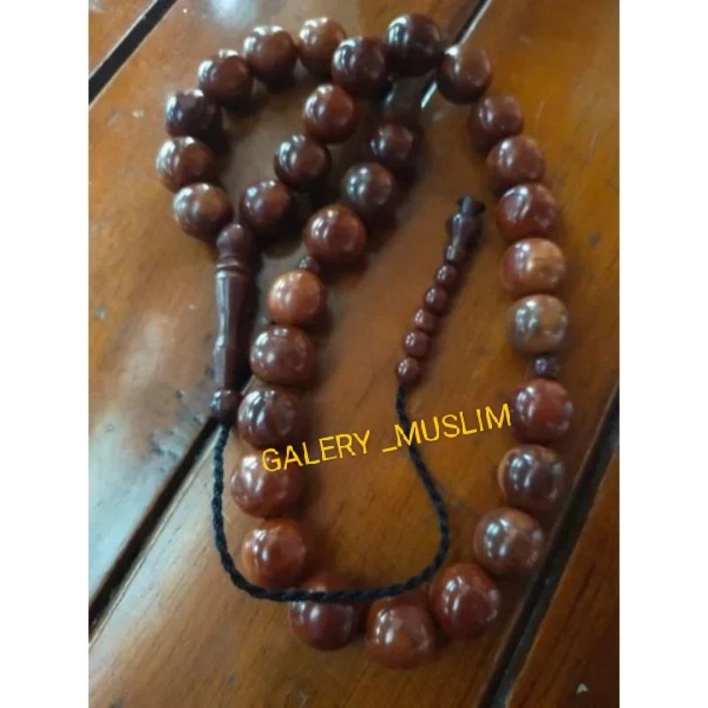 tasbih kokka jumbo 33 butir /tasbih kaukah 12mm asli original