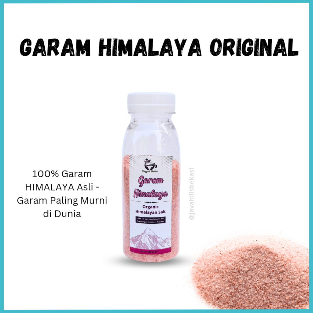 

Garam Himalaya 100 gram - Himalayan Salt / Himsalt - Pink Salt Original Premium