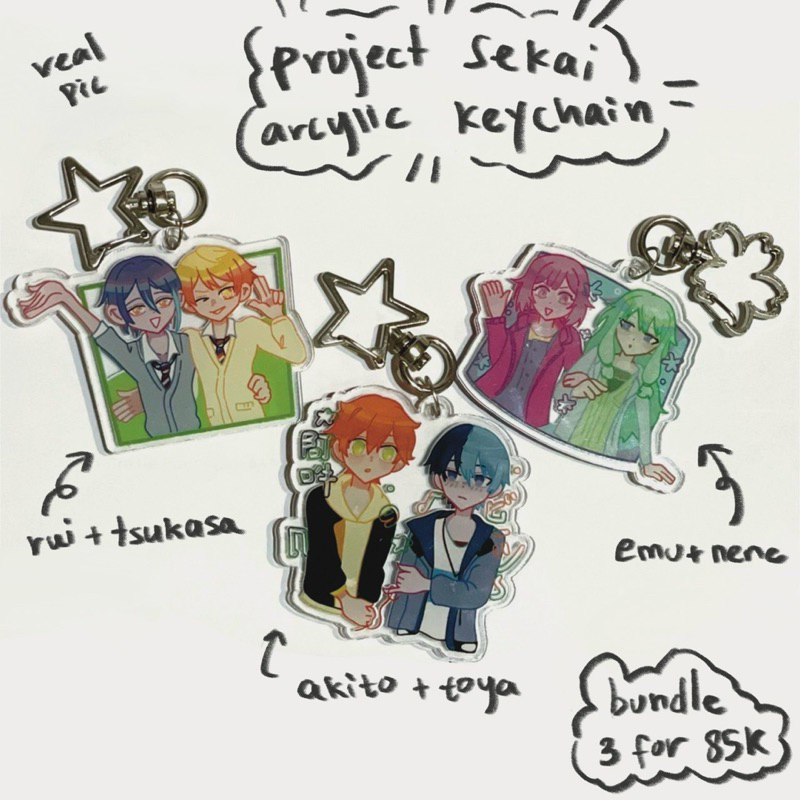 fanmerch Project Sekai Keychain Arcylic