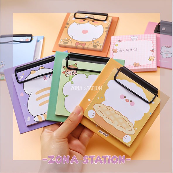 

[ZS] 1 Pcs/ Memo Sticky Note Board Clip