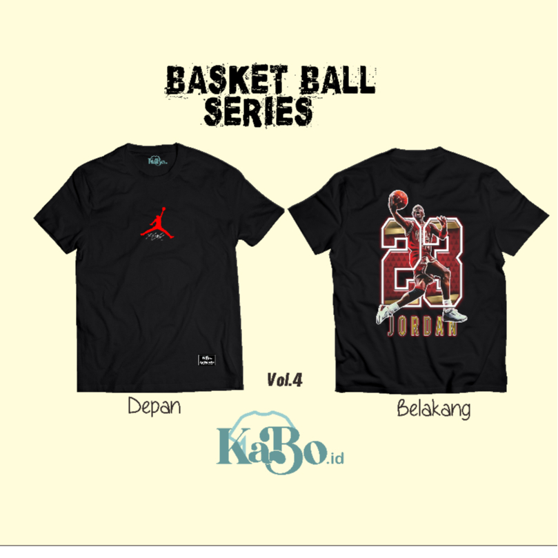 KaBo.id Kaos Anak Basket Series Vol. 4 - JORDAN 23