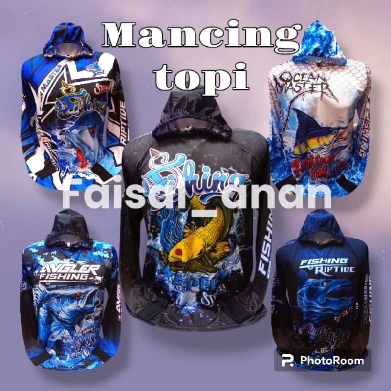 BAJU MANCING TOPI//BAJU MANCING TUDUNG//BAJU MANCING LENGAN PANJANG//BAJU MANCING BISA COD