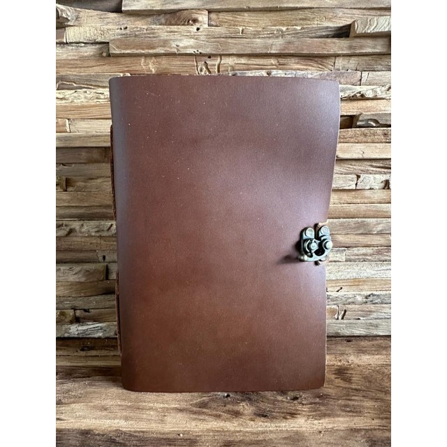 

LEATHER JOURNAL 2L EXTRA THICK FACE LOCK / BOOK / BUKU / BUKU TULIS