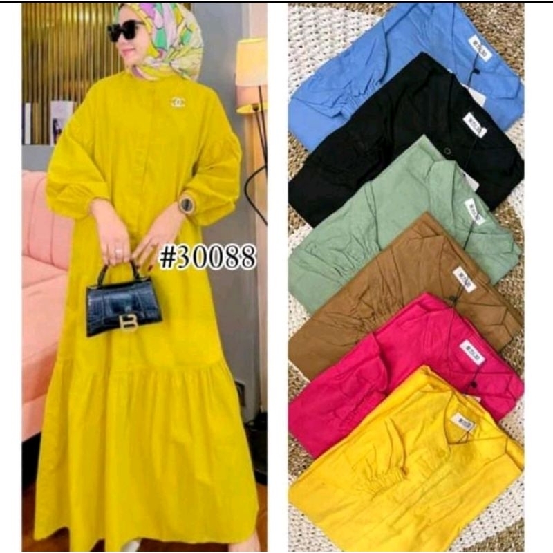 Dress Gamis Polos Linen