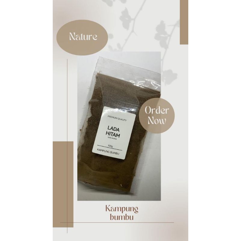 

Lada Hitam Bubuk murni (100gram)