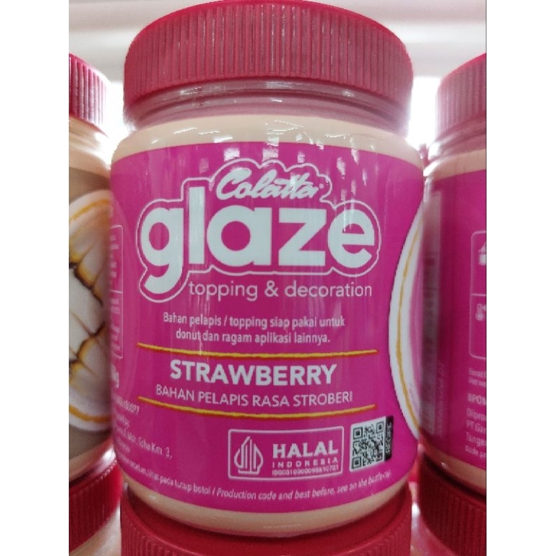 

KZ - colatta glaze toping & decoration vanila & strawberry 250g