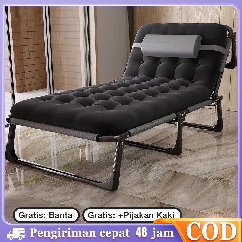 Kursi santai Lipat Kursi Malas Folding Bed Kursi Santai Lipat Lazy Chair Tempat Tidur Lipat/Kursi Malas /Ranjang Lipat/Kursi Santai/ Folding Bed dengan kasur