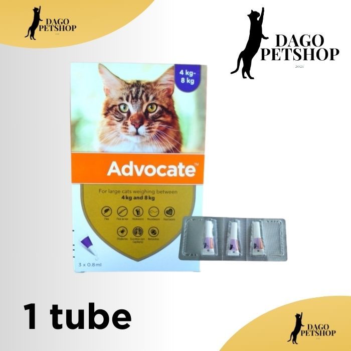 advocate 0.8ml advocate large 4 - 8kg obat kutu kucing