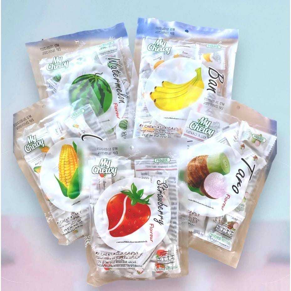 

ready MyChewy Milk candy HALAL Thailand 67gr/ My chewy permen susu Thailand 360gr/Permen durian Mychewy