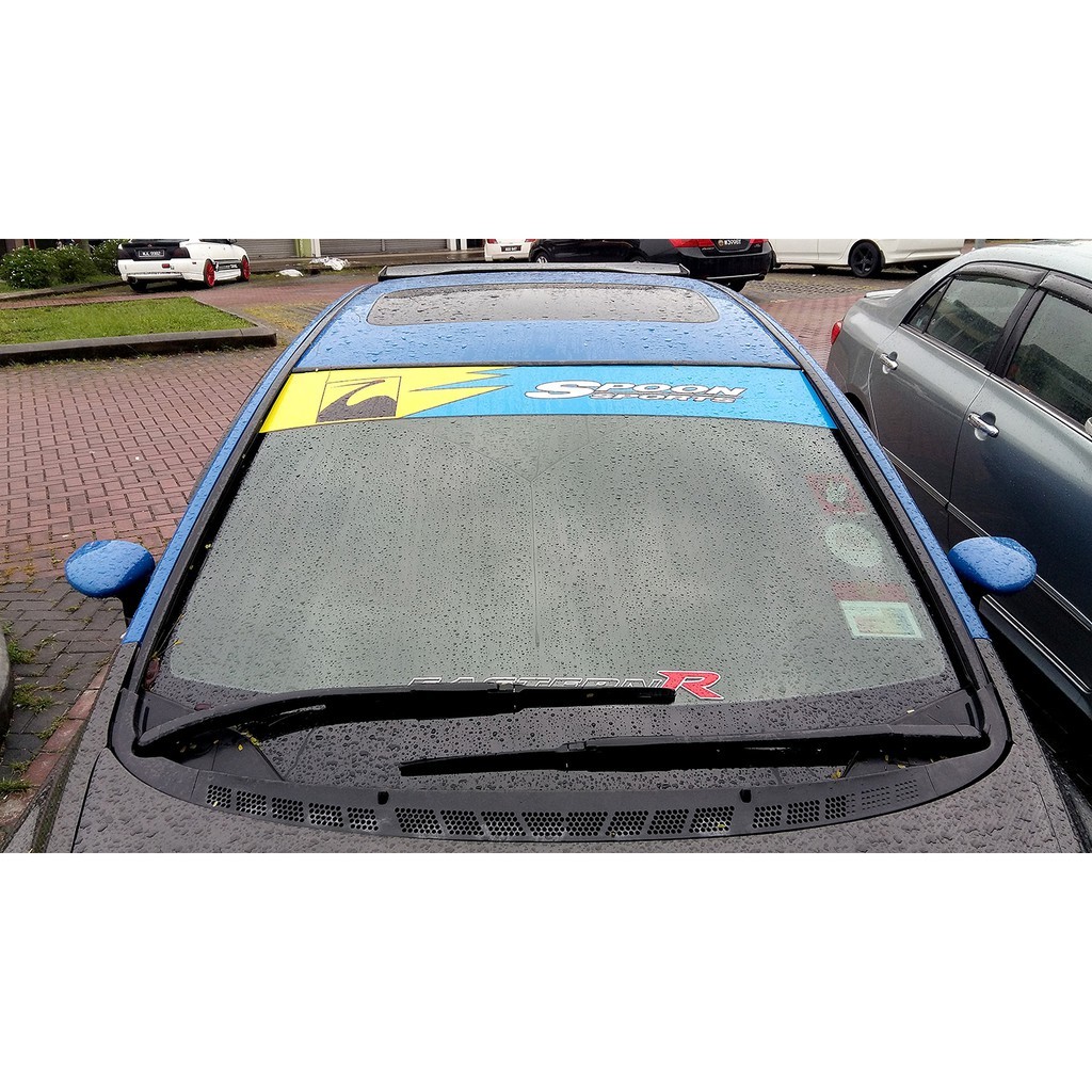 Stiker SpoonSsport Stiker Spoon Sport Kaca Mobil Blok