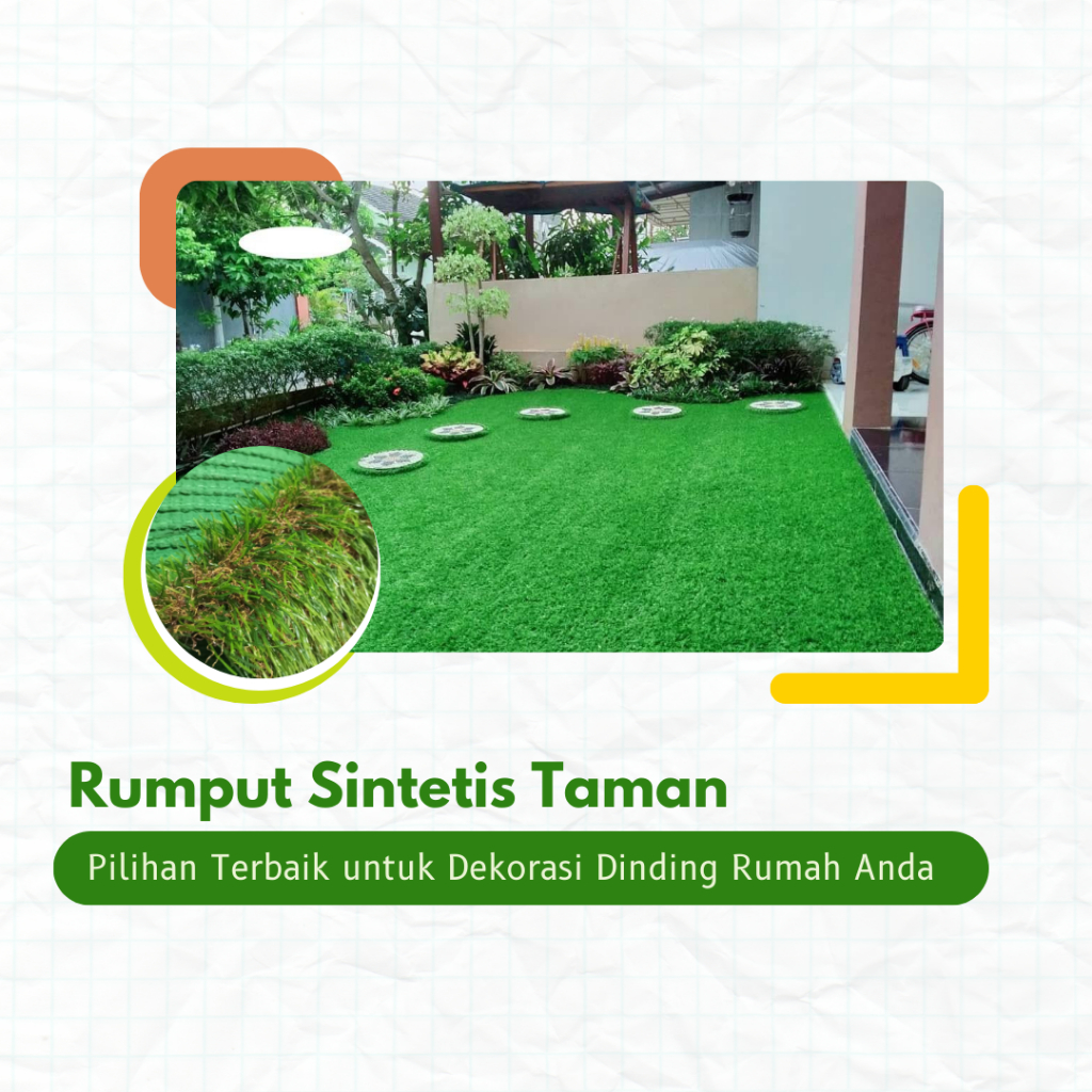 Rumput Sintetis 5 Meter Untuk Rumput Sintetis Taman Outdoor Jepang 3cm
