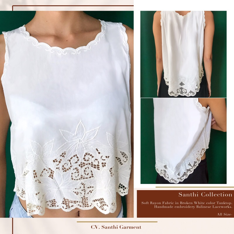 Baju tanktop bordir bali