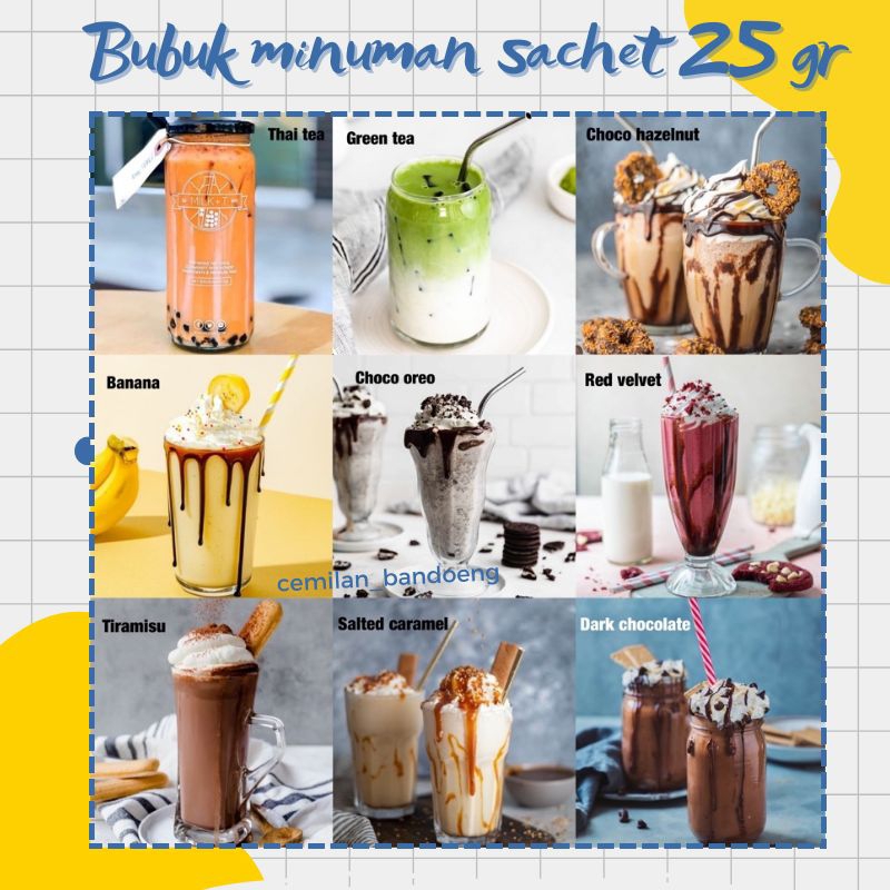 

BUBUK MINUMAN SACHET KEMASAN 25 GR