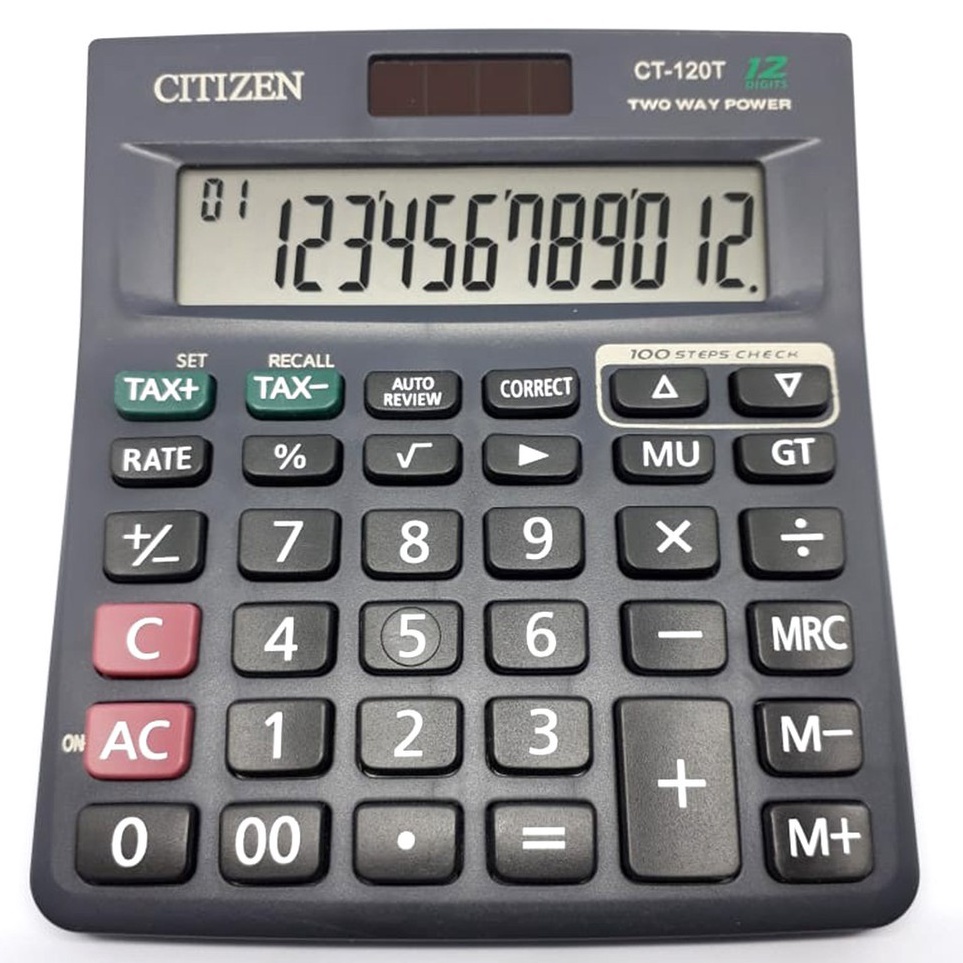 

ART Q89A Kalkulator Citizen Type CT 12 T Calculator Citizen 12 Digit CT12T