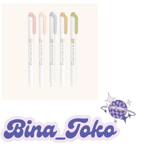 

ART B26X Mildiner Zebra Brush Highlighter Double Sided MBL Blue