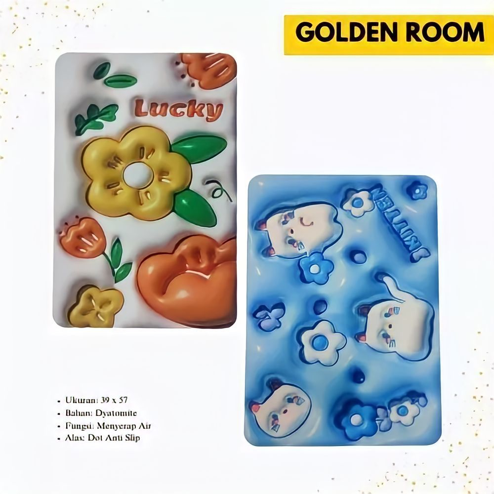 Keset 3D Keset Kamar Mandi Keset Anti Slip Keset Karakter Keset Serap Air Macam-macam Motif Keset 3 