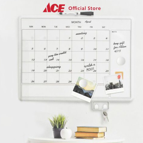 

ART S1N Ace Odi Magnetic Monthly Planner Putih Papan Agenda Bulanan Schedule Board Papan Jadwal Magnetic Planner Perlengkapan Kantor Rumah