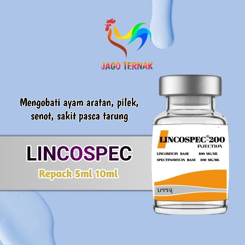 Obat Ayam Aratan Snot Ngorok Sakit setelah laga LINCOSPEC Repack 2ml