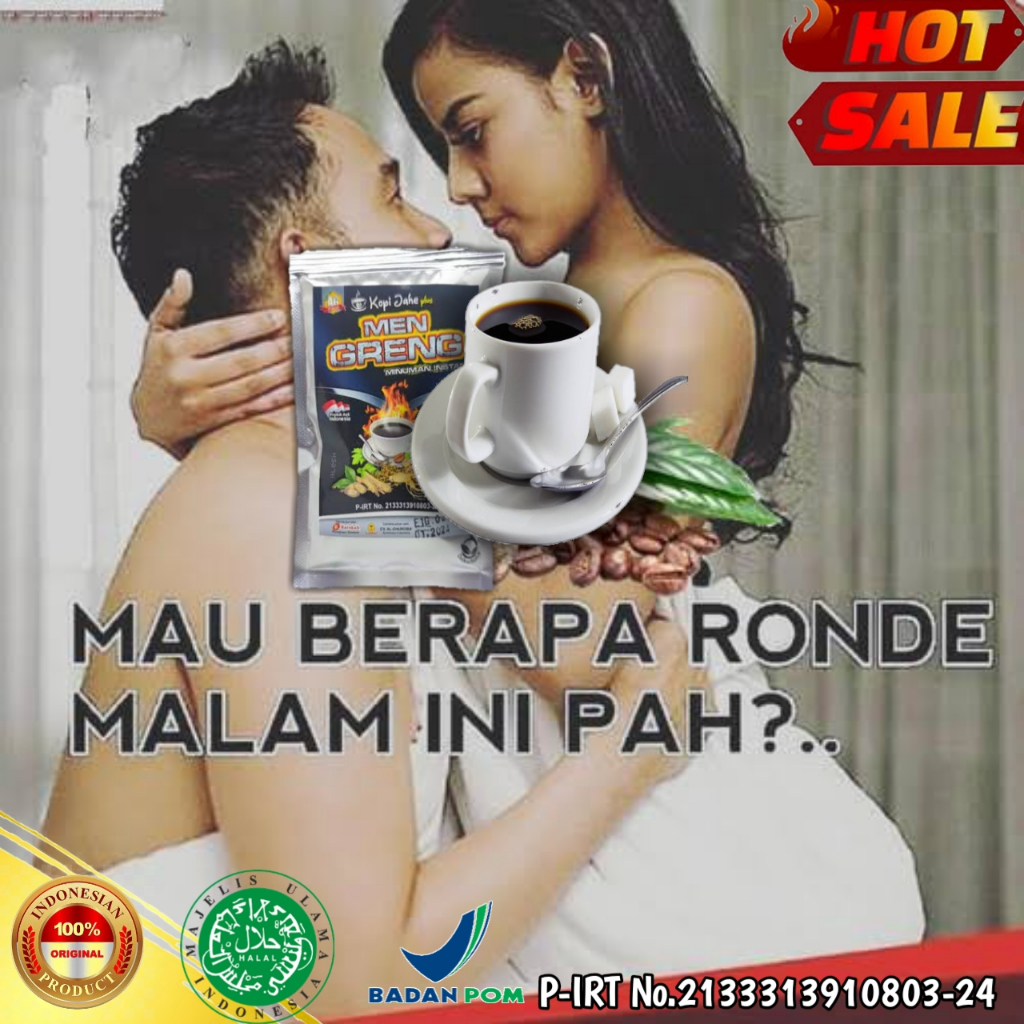 MEN GRENG Coffee Original | Kopi Herbal Pria | Halal & Bpom  AL-GHUROBA