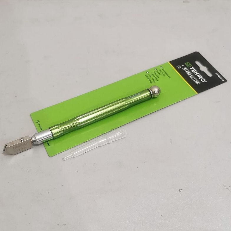 

ART P75Q TEKIRO Pisau Pemotong Potong Kaca 2 19 mm Gagang Besi Berpelumas Otomatis HEAVY DUTY Oil Glass Cutter