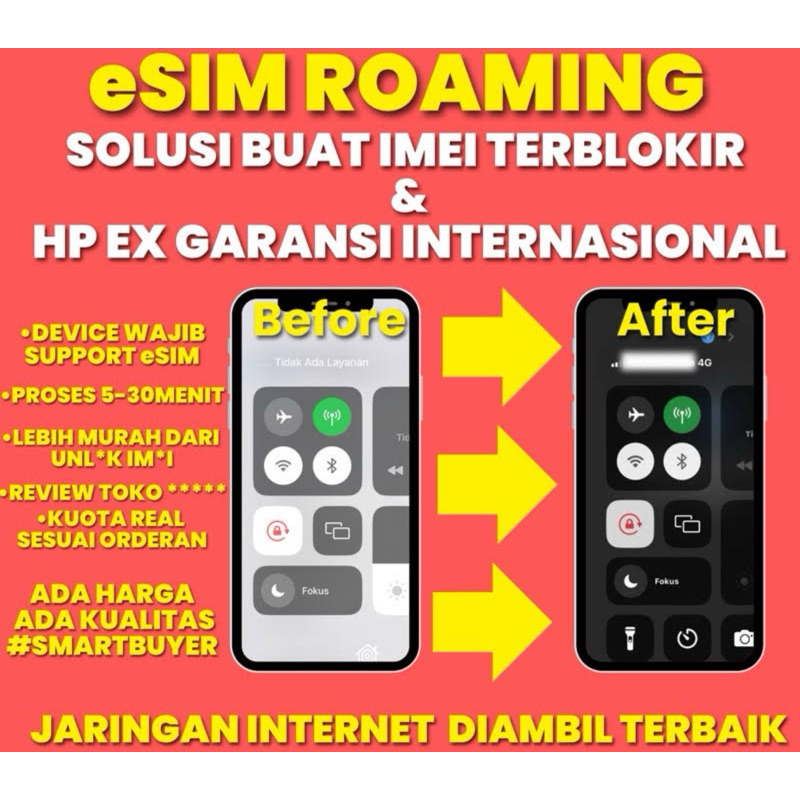 Esim roaming data telkomsel dan indosat