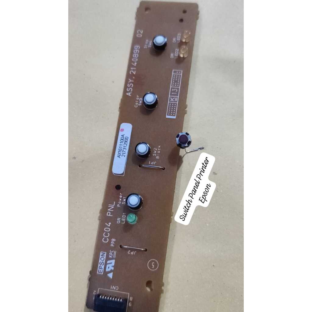 Tombol PCB Panel Board ON OFF Switch Tinta Lampu Panel Epson L210 L220 L350 L360 Spareparts Aksesori